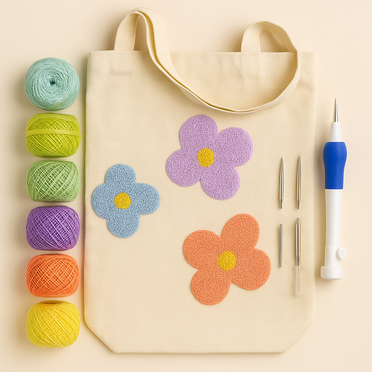 Punch Needle Tote Bag Kit
