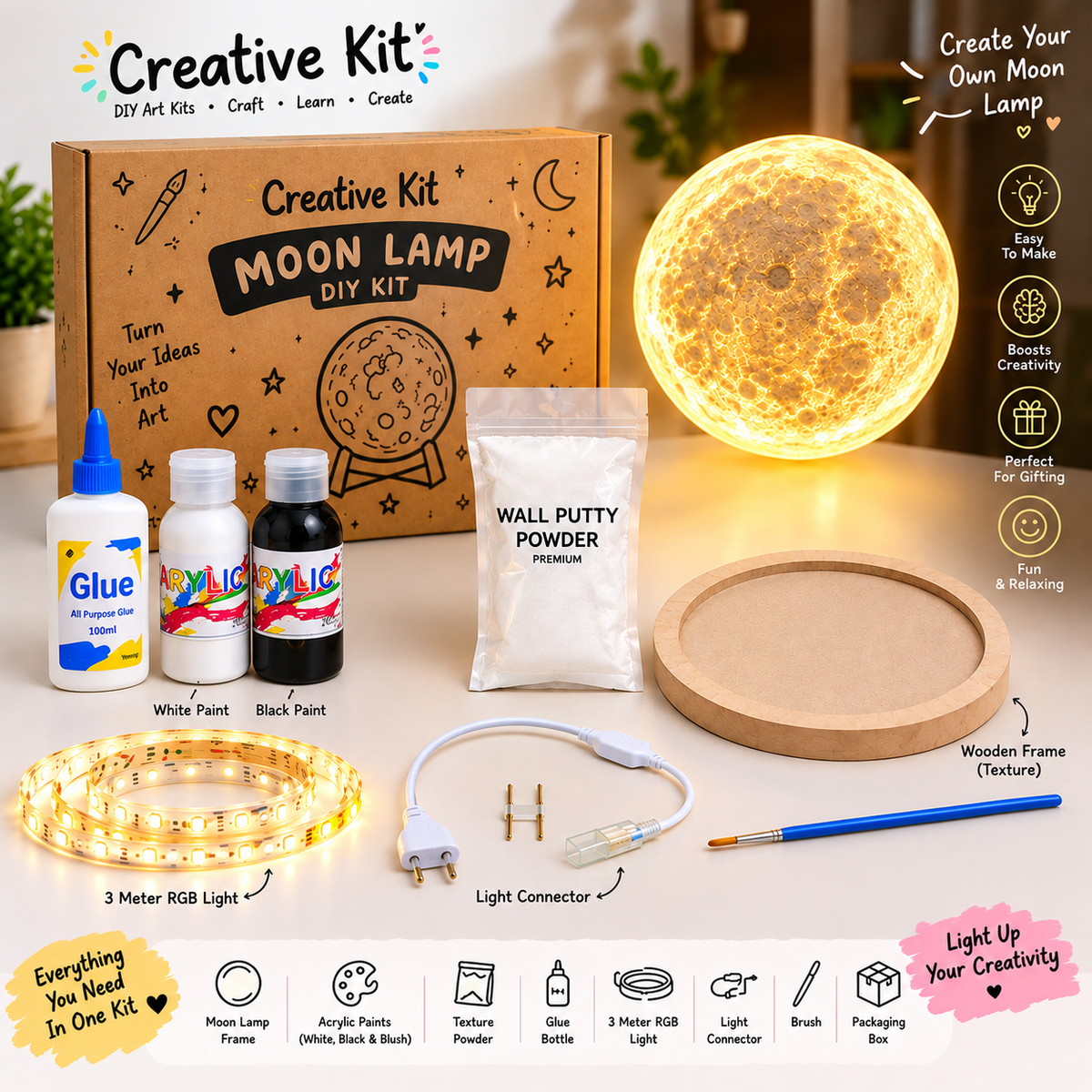 DIY Moon Lamp Making Kit